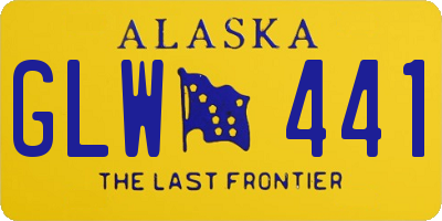 AK license plate GLW441
