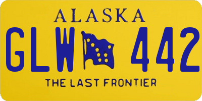 AK license plate GLW442