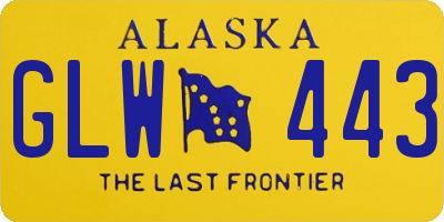 AK license plate GLW443
