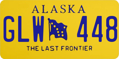 AK license plate GLW448