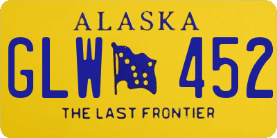 AK license plate GLW452