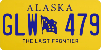 AK license plate GLW479