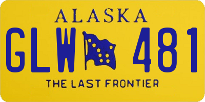 AK license plate GLW481
