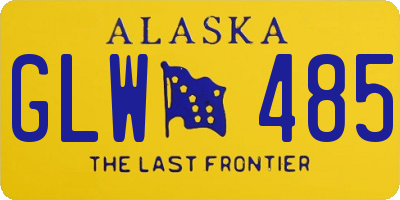 AK license plate GLW485