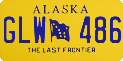 AK license plate GLW486