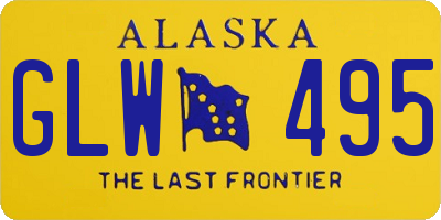 AK license plate GLW495