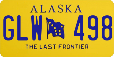 AK license plate GLW498