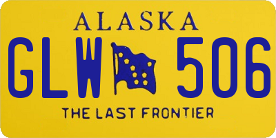 AK license plate GLW506