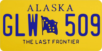 AK license plate GLW509