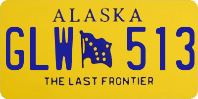 AK license plate GLW513