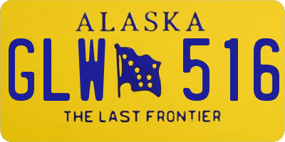 AK license plate GLW516