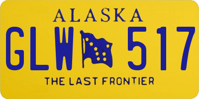 AK license plate GLW517