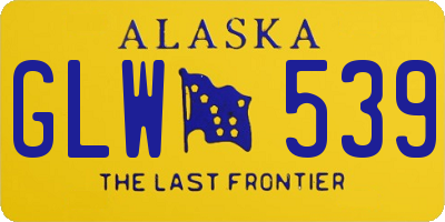 AK license plate GLW539