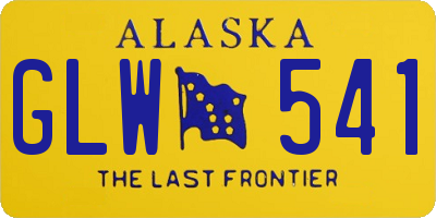 AK license plate GLW541