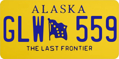 AK license plate GLW559