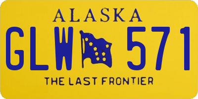 AK license plate GLW571