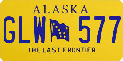 AK license plate GLW577