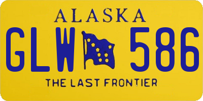 AK license plate GLW586