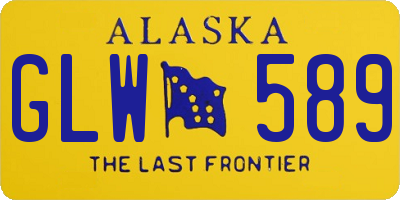 AK license plate GLW589