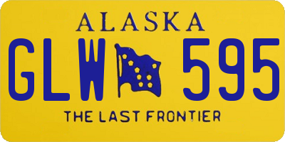 AK license plate GLW595