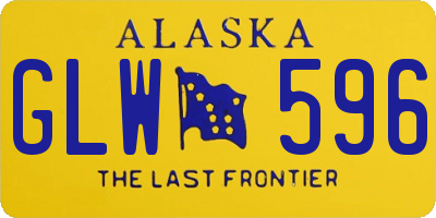 AK license plate GLW596