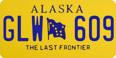 AK license plate GLW609