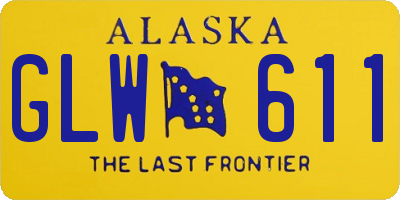 AK license plate GLW611