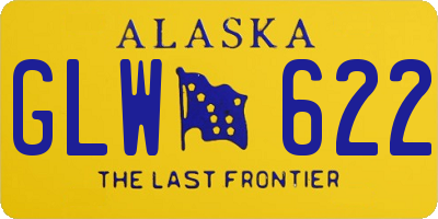 AK license plate GLW622
