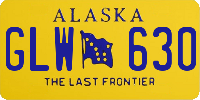 AK license plate GLW630