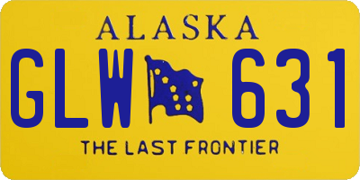 AK license plate GLW631