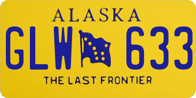 AK license plate GLW633