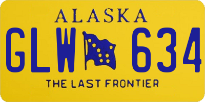AK license plate GLW634