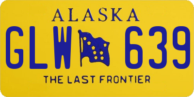 AK license plate GLW639
