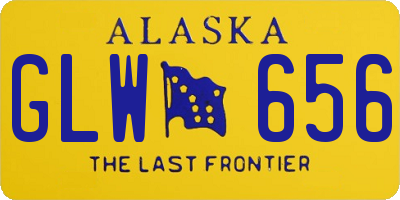 AK license plate GLW656