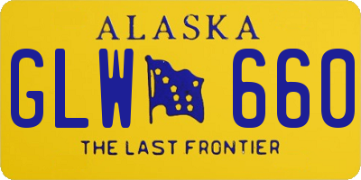 AK license plate GLW660