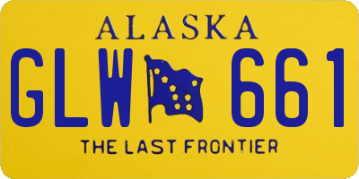 AK license plate GLW661