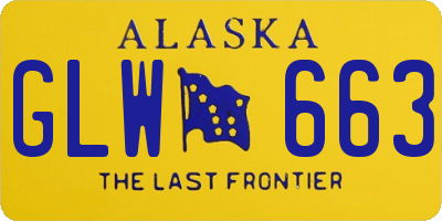 AK license plate GLW663