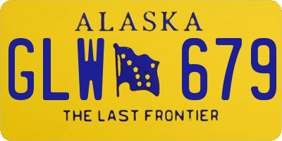 AK license plate GLW679