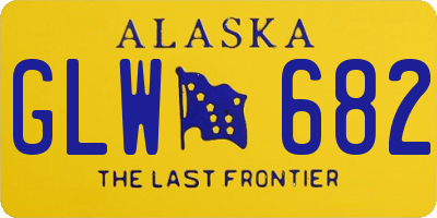AK license plate GLW682
