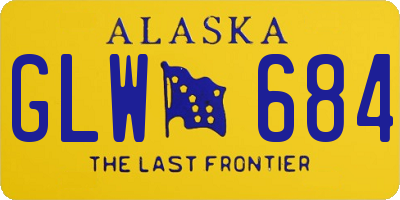 AK license plate GLW684