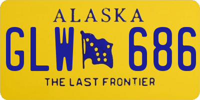 AK license plate GLW686