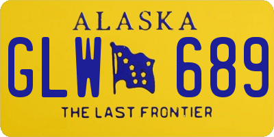 AK license plate GLW689