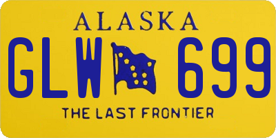 AK license plate GLW699