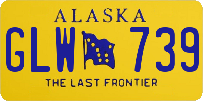AK license plate GLW739
