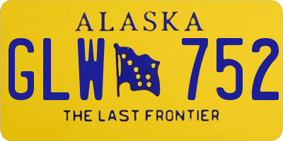 AK license plate GLW752