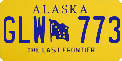 AK license plate GLW773