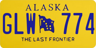 AK license plate GLW774