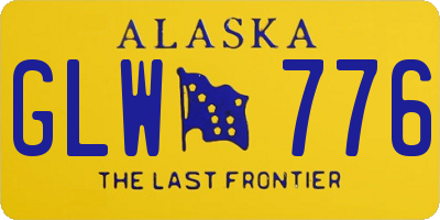 AK license plate GLW776