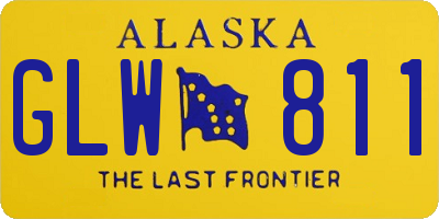AK license plate GLW811