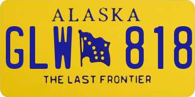 AK license plate GLW818